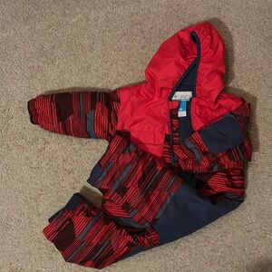 Columbia snowsuit with reinforced knees, elbow and back
